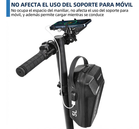 Maleta Patineta Eléctrica Usb 5 Litros Rígida Waterproof