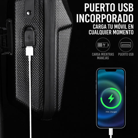 Maleta Patineta Eléctrica Usb 5 Litros Rígida Waterproof
