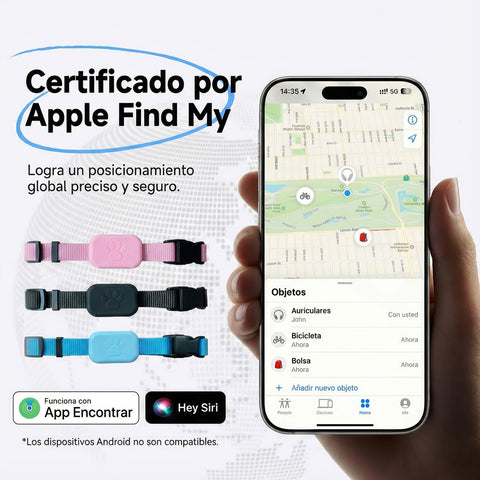 Airtrag Rastreador De Objetos Y Mascotas Para Apple Mfi Gps