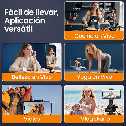 Pantalla Selfie Cámara Vlog Streaming Tik Tok iPhone Android