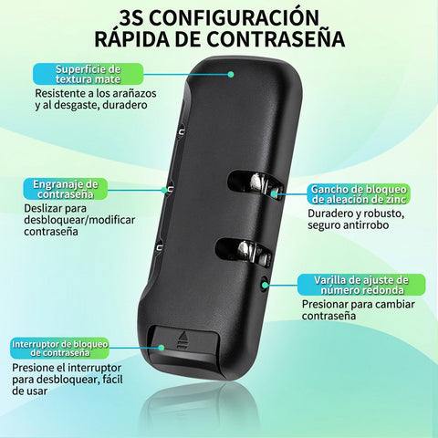 Maleta Patineta Eléctrica Anti-robo 5 Litros Rígida Candado