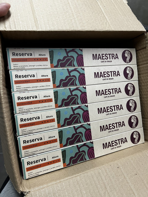 Cápsulas De Cafe De Origen Maestra X10