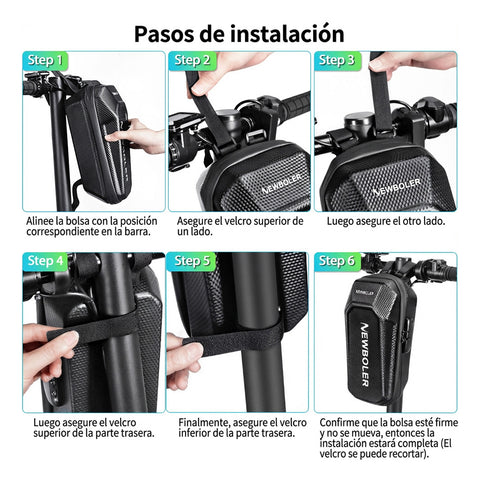 Maleta Patineta Eléctrica Anti-robo 5 Litros Rígida Candado