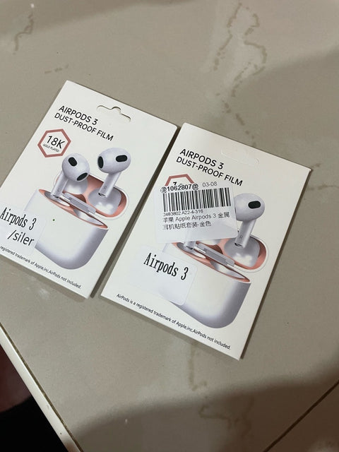Sticker Anti - Mugre / Polvo / Rayones Para AirPods